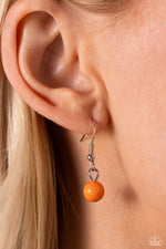 Romantic Ragtime - Orange Necklace - Paparazzi Accessories