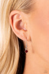 Textured Talent - Red Necklace - Paparazzi Accessories