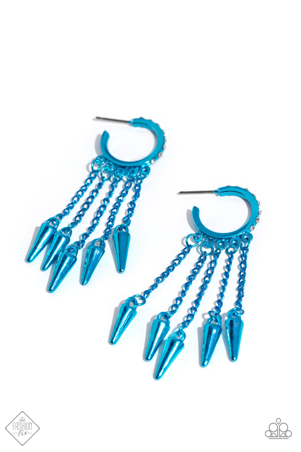 five-dollar-jewelry-piquant-punk-blue-earrings-paparazzi-accessories