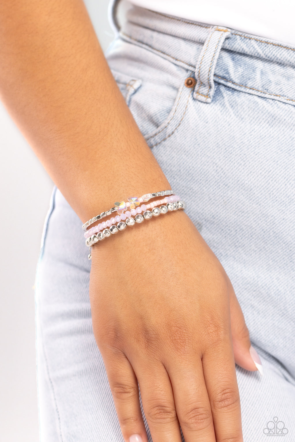 Boundless Behavior - Pink Bracelet - Paparazzi Accessories