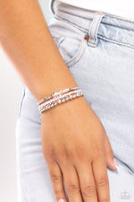 Boundless Behavior - Pink Bracelet - Paparazzi Accessories