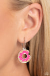 Donut Delivery - Pink Earrings - Paparazzi Accessories
