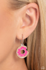 Donut Delivery - Pink Earrings - Paparazzi Accessories