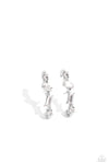 five-dollar-jewelry-sliding-shimmer-white-post earrings-paparazzi-accessories