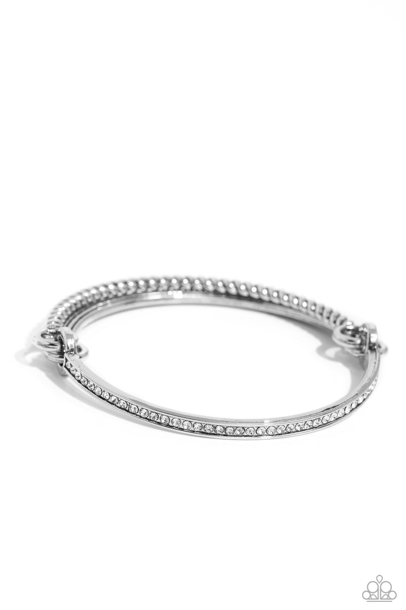 five-dollar-jewelry-thrilling-texture-white-bracelet-paparazzi-accessories
