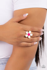 Groovy Genre - White Ring - Paparazzi Accessories