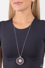 Wall Street Web - Pink Necklace - Paparazzi Accessories