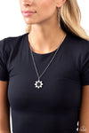 Petals of Inspiration - White Necklace - Paparazzi Accessories