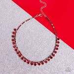 Ritzy Rhinestones - Red Necklace - Paparazzi Accessories