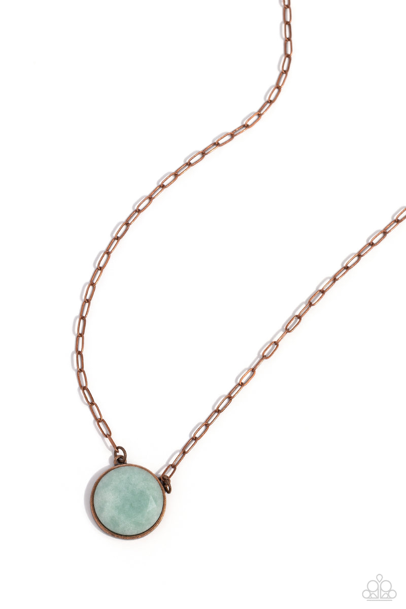 five-dollar-jewelry-suspended-stone-copper-necklace-paparazzi-accessories