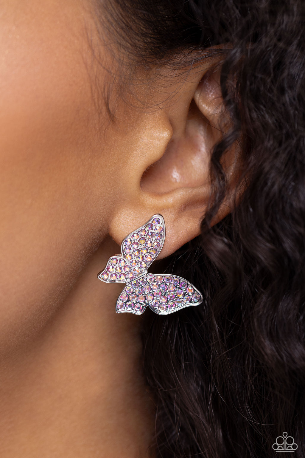 five-dollar-jewelry-high-life-pink-post earrings-paparazzi-accessories