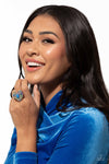 Bejeweled Beau - Blue Ring - Paparazzi Accessories