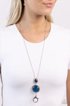 Castle Cadenza - Blue Lanyard - Paparazzi Accessories