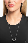 Rolling the Dice - White Necklace - Paparazzi Accessories