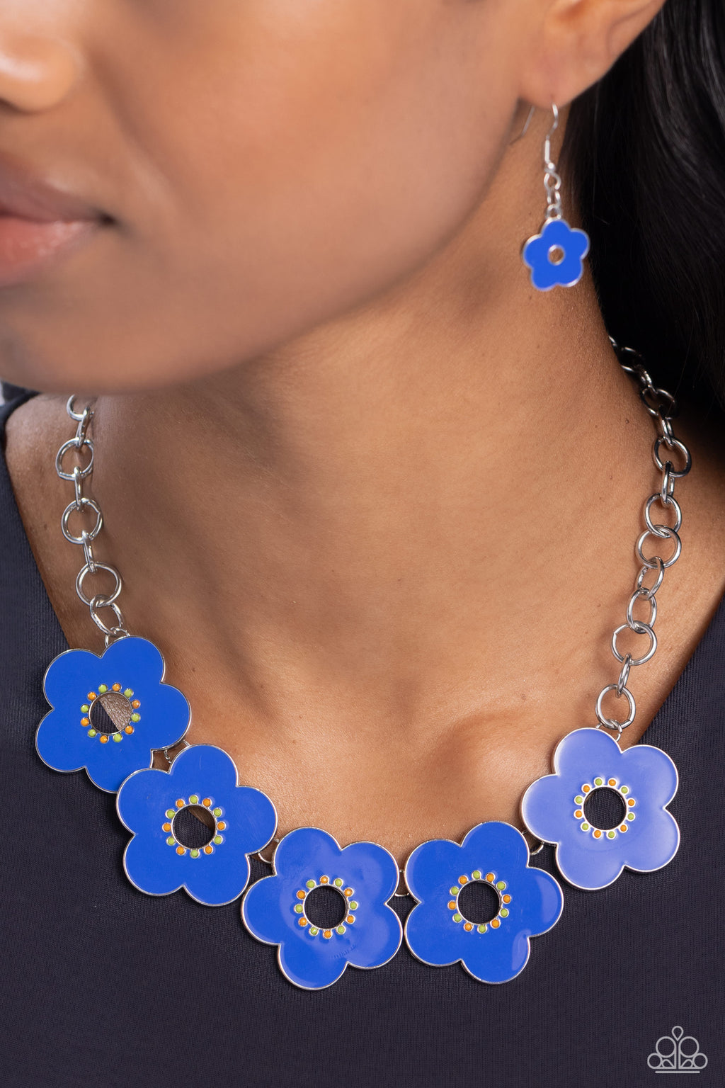 Cartoon Couture - Blue Necklace - Paparazzi Accessories