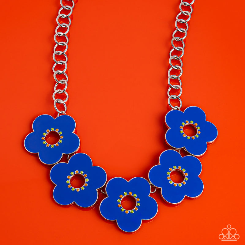 Cartoon Couture - Blue Necklace - Paparazzi Accessories