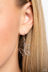 Detailed Dance - White Necklace - Paparazzi Accessories