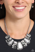Multicolored Mayhem - Silver Necklace - Paparazzi Accessories