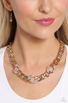Gleaming Harmony - Gold Necklace - Paparazzi Accessories