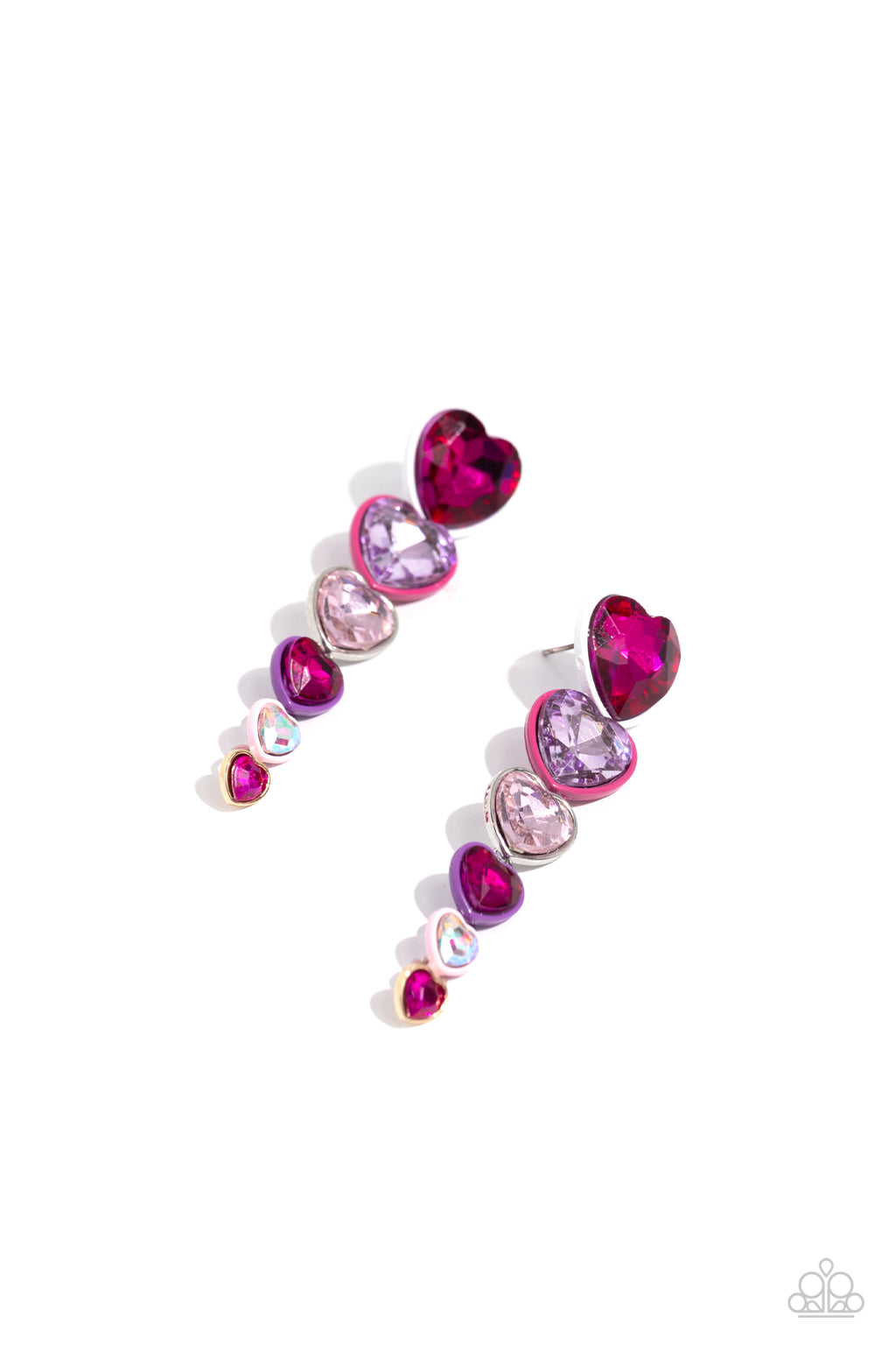 five-dollar-jewelry-cascading-casanova-multi-post earrings-paparazzi-accessories