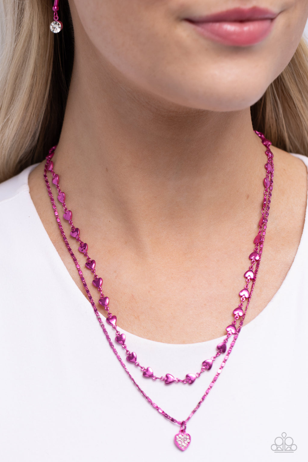 Cupid Combo - Pink Necklace - Paparazzi Accessories