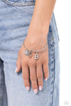Making It INITIAL - Silver - B Bracelet - Paparazzi Accessories