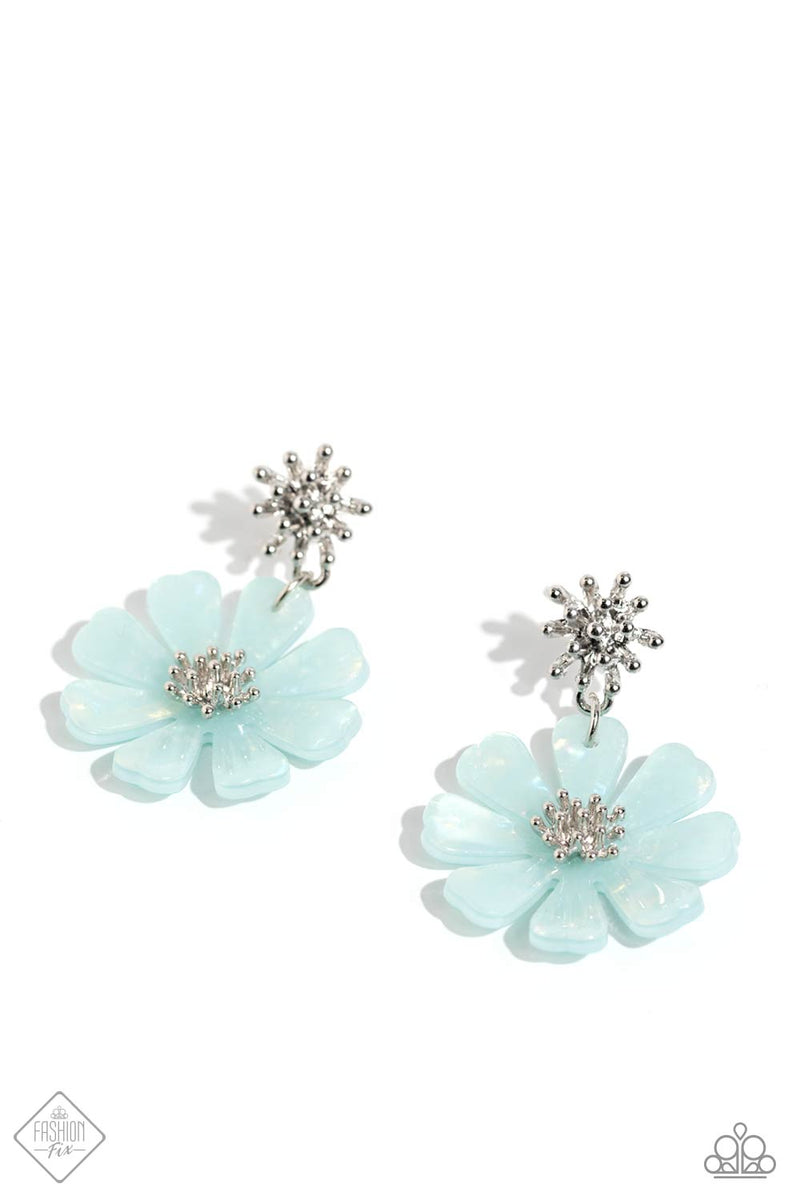 five-dollar-jewelry-poetically-pastel-blue-post earrings-paparazzi-accessories