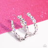 Presidential Pizzazz - White Earrings - Paparazzi Accessories