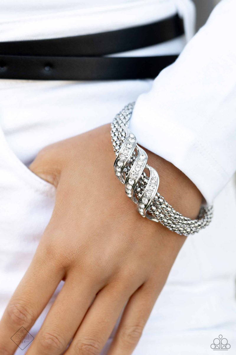 Tangible Taste - White Bracelet - Paparazzi Accessories