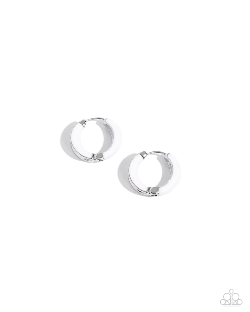 five-dollar-jewelry-pivoting-paint-white-earrings-paparazzi-accessories