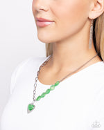 HEART Of The Movement - Green Necklace - Paparazzi Accessories