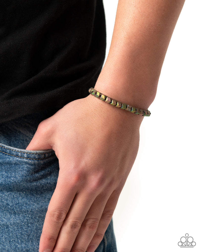 Faceted Finale - Multi Men’s Bracelet - Paparazzi Accessories