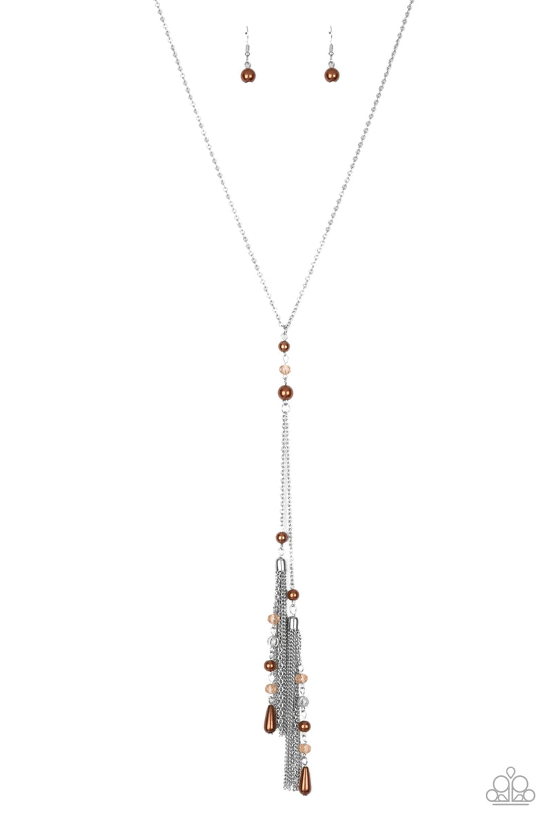 five-dollar-jewelry-timeless-tassels-brown-necklace-paparazzi-accessories