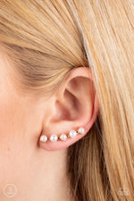 Drop-Top Attitude - Gold Post Earrings - Paparazzi Accessories